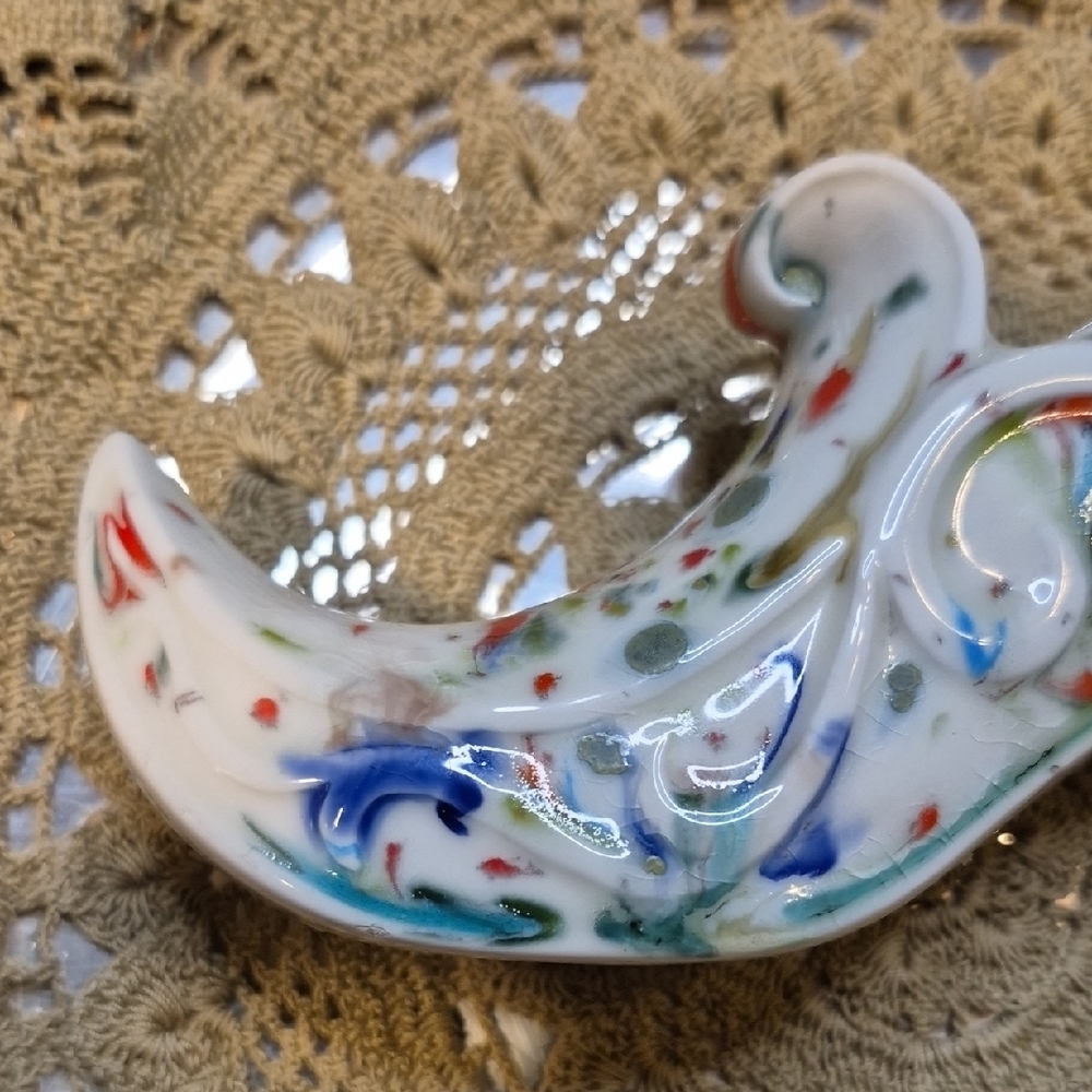 Colorful Ceramic Splatterware Shoe - Picture 5 of 10